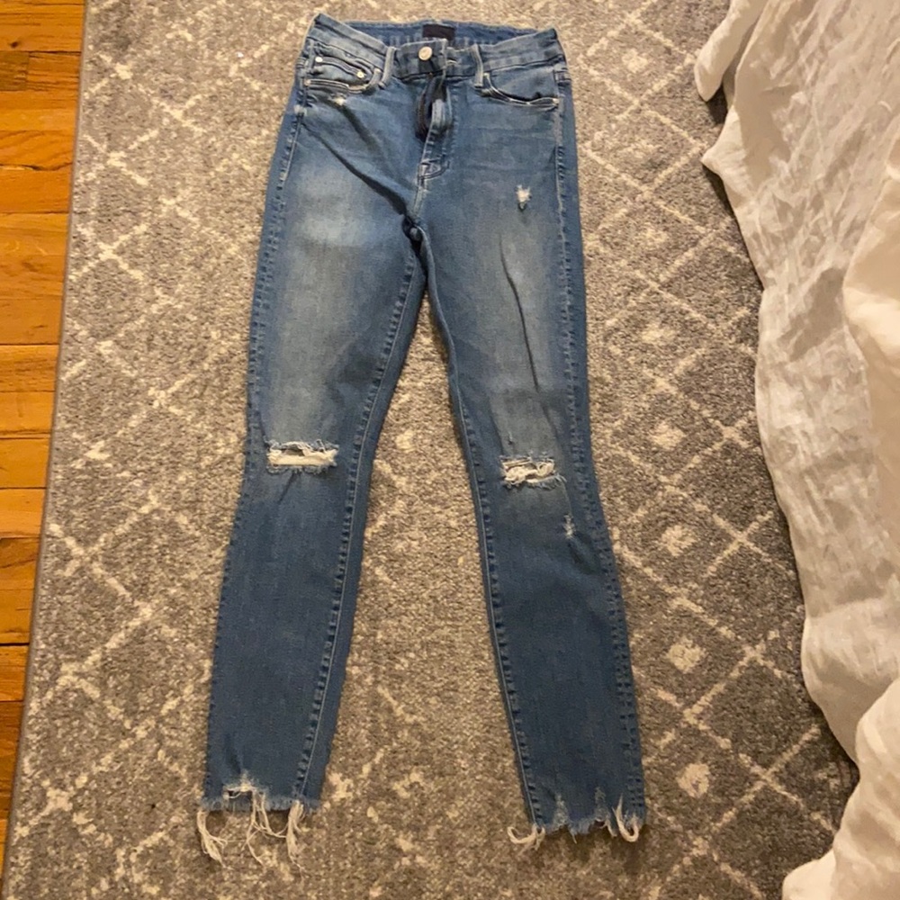 MOTHER DENIM SKINNY JEANS